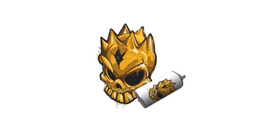 Graffiti | Gold Skull Packed