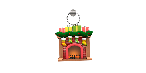 Charm | Christmas Fireplace